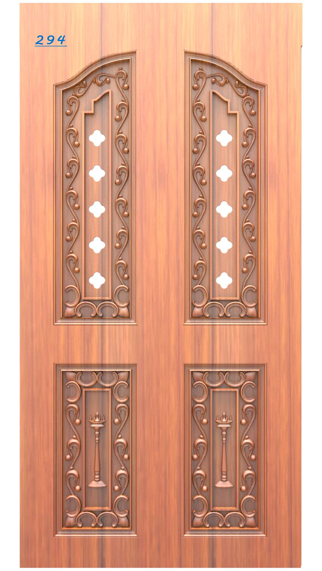 Luxury Wooden Door RLF Design | CNC Ready File