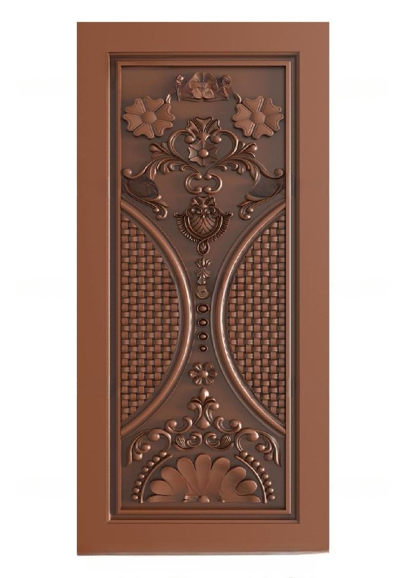 TRENDY DOORS - 80 Floral Elegance and Woven Texture Architectural Door 3D Model