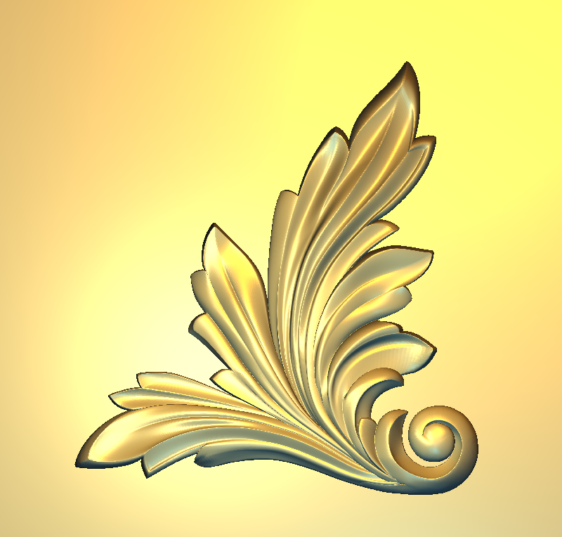 Corner Design - 68-CORNER Elegant Acanthus Leaf Ornamental Relief