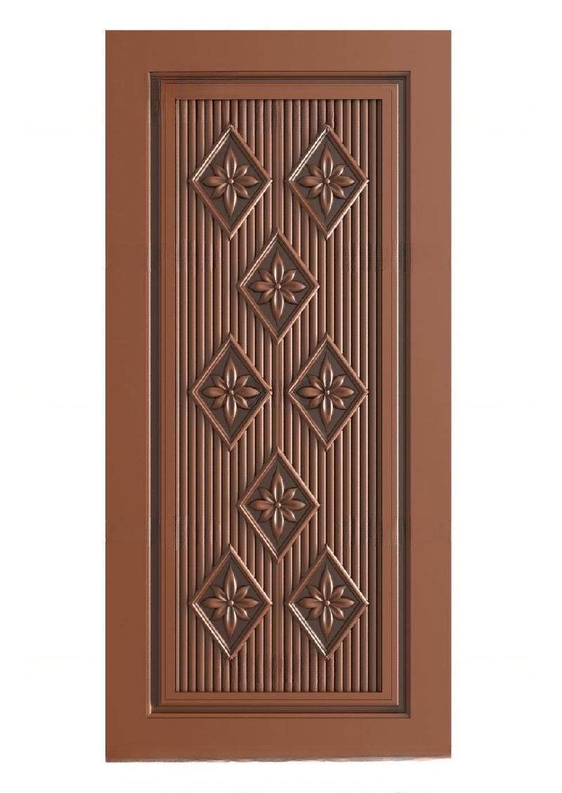TRENDY DOORS - 69 Elegant Geometric Floral Relief Carved Door Design