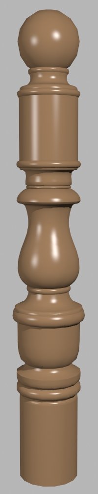 routery Pillar 3d - 9 Classic Architectural Baluster Column Design