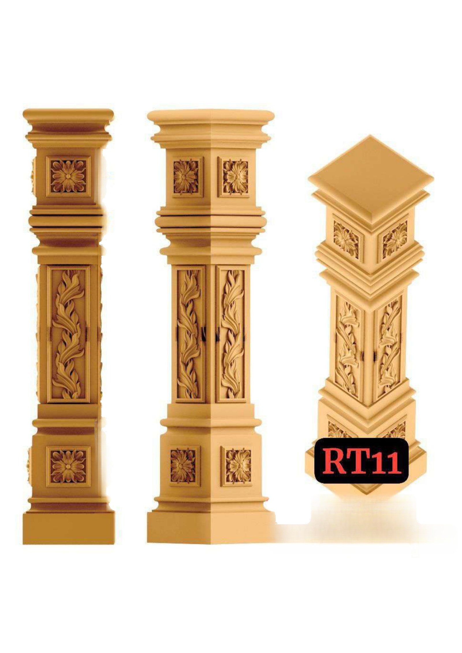 Pilaar - RT-11 Divine Carved Relief CNC Design