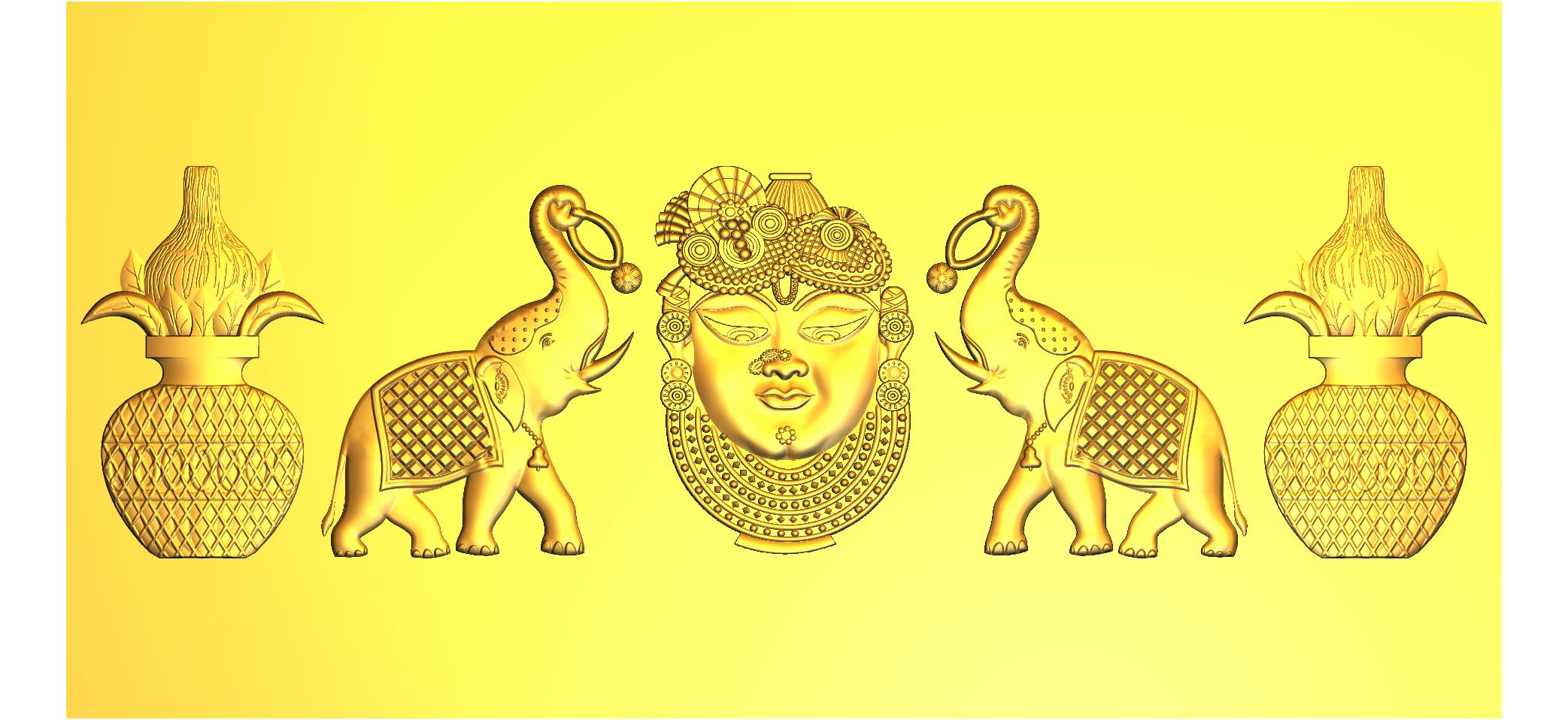 Shrinathji 3D CNC Designer RLF File | Premium Wood Carving Model