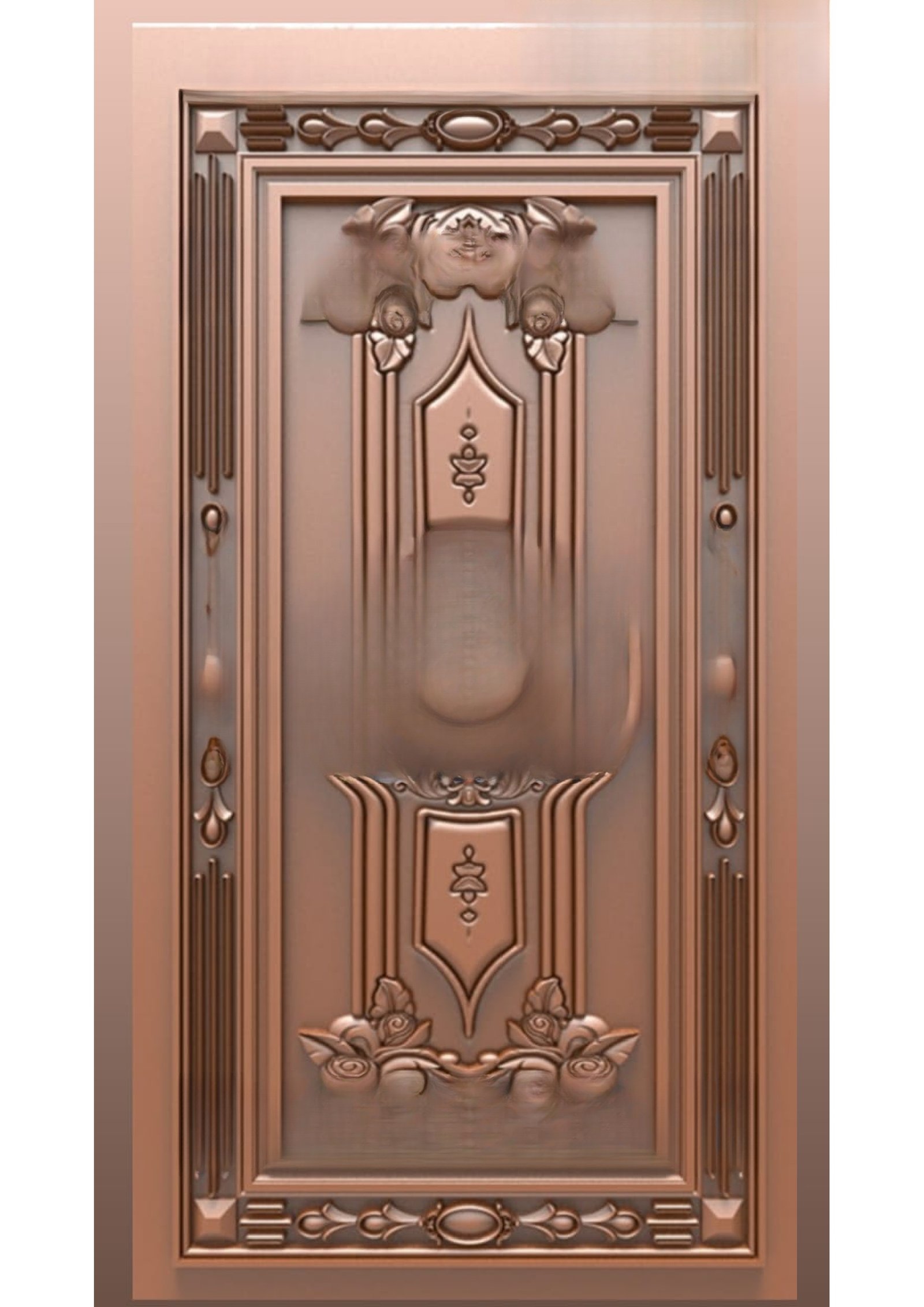 Doors B - B-44 Classical Victorian Elegance Carved Door 3D Model
