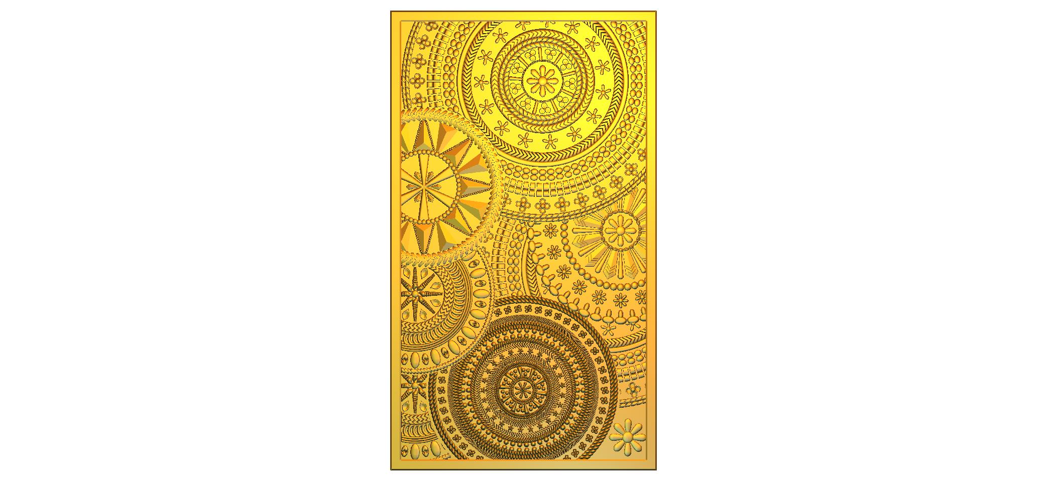 Natural Wall CNC Designer RLF File | Premium 3D Nature Relief Design