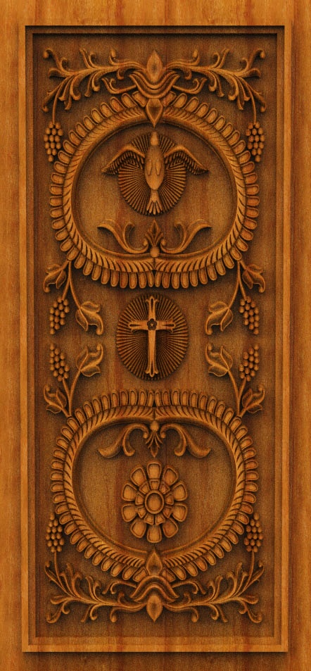 Prestige Monarch Door CNC Designer RLF File | Premium 3D Wooden Design