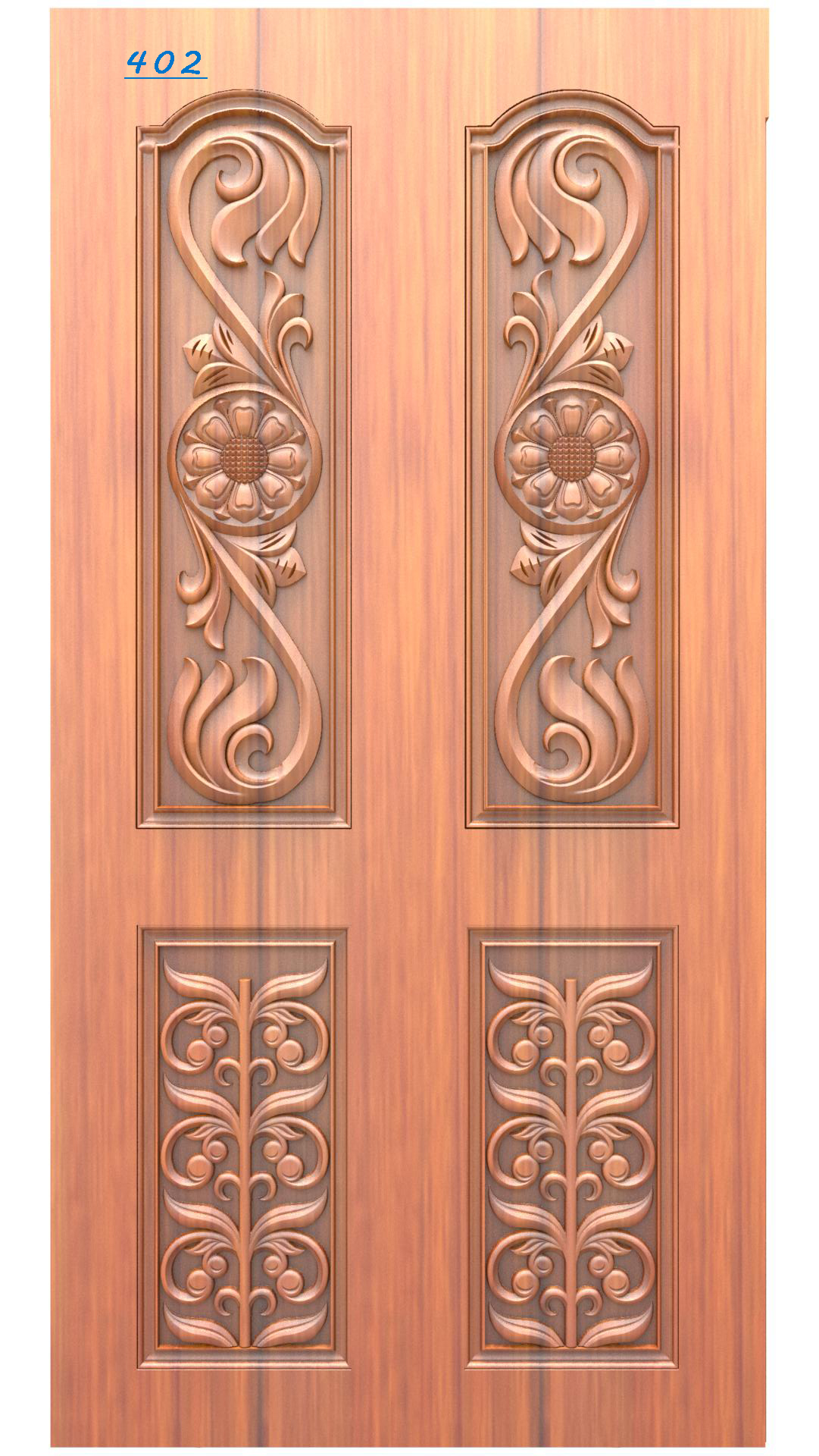 Modern Wooden Door Design RLF File | CNC Ready