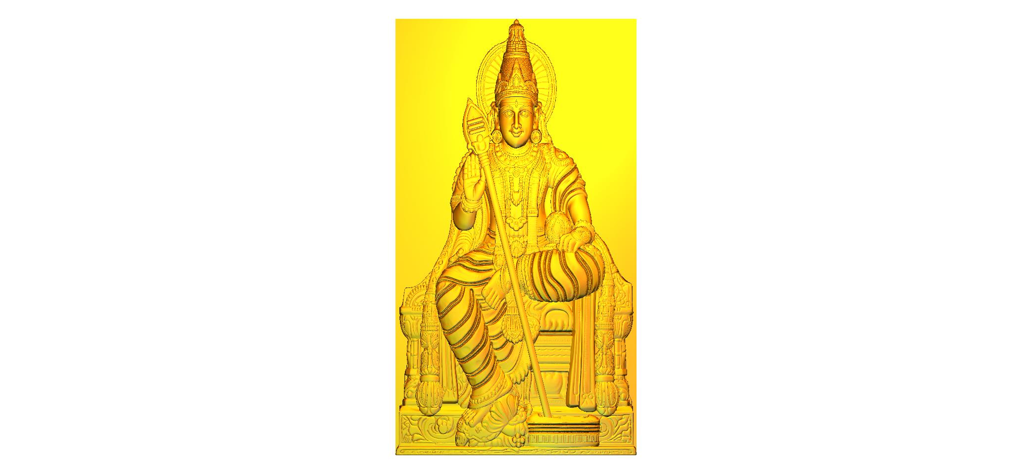 Murugan Premium CNC RLF File | 3D Relief Design