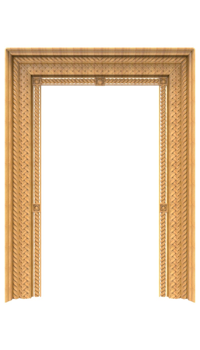 JK TEN BORDER - JKB-36 Classical Woven Ornament Door Frame 3D Model