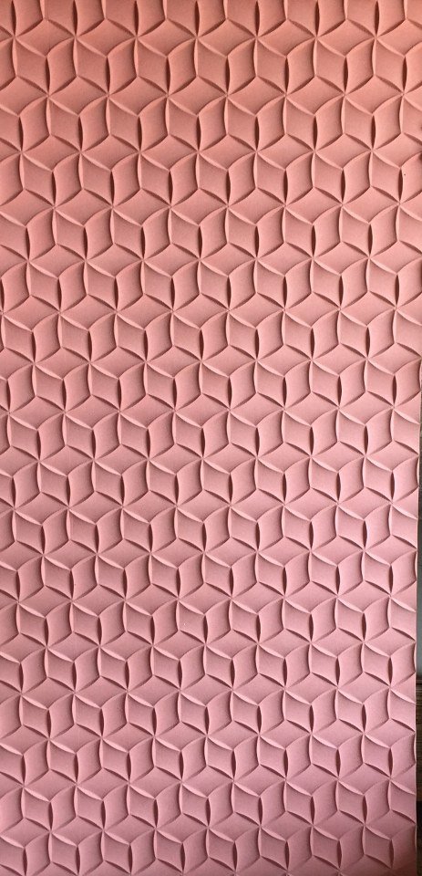3D Wall Pannel - D-15 Geometric Star Petal Relief Carving