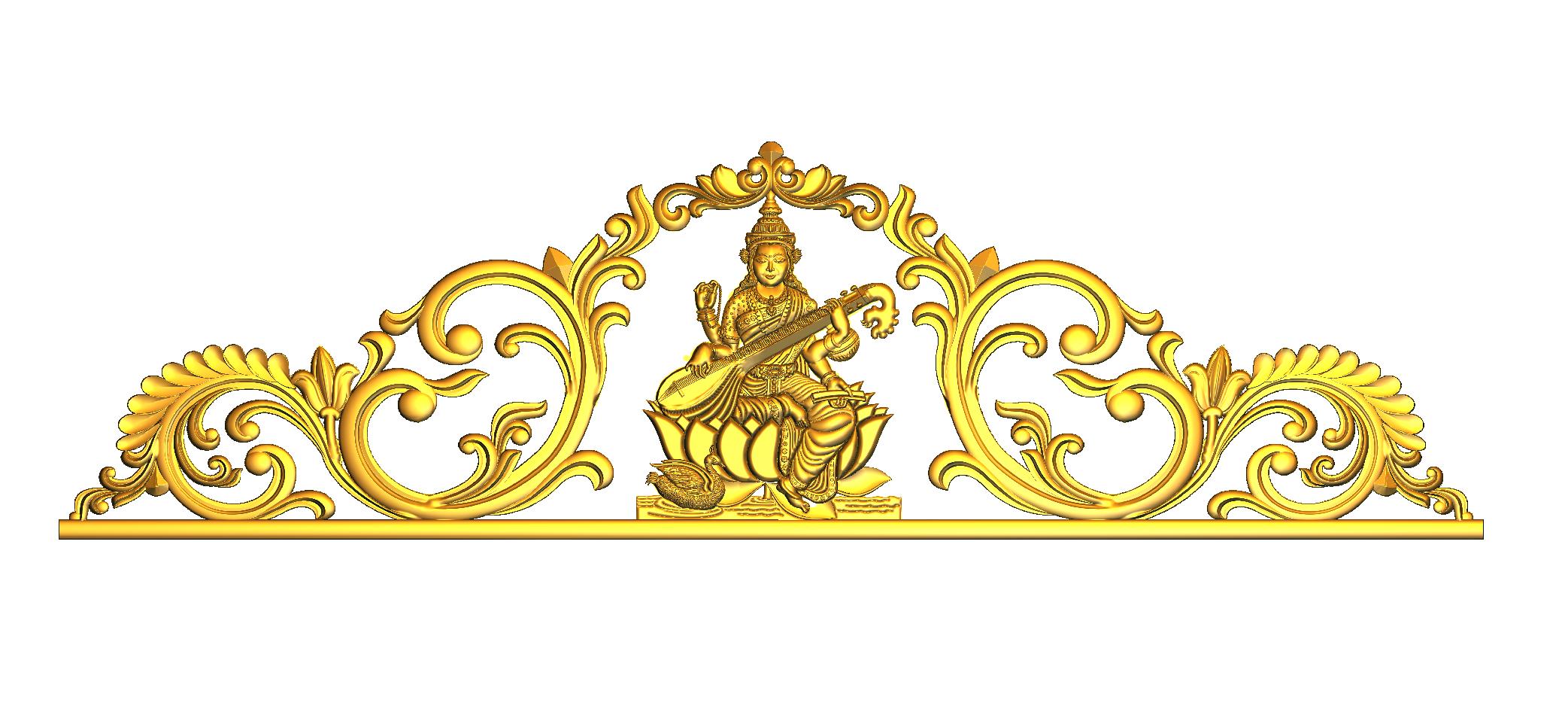 Maa Lakshmi Premium CNC Designer RLF File | 3D Relief Carving Design