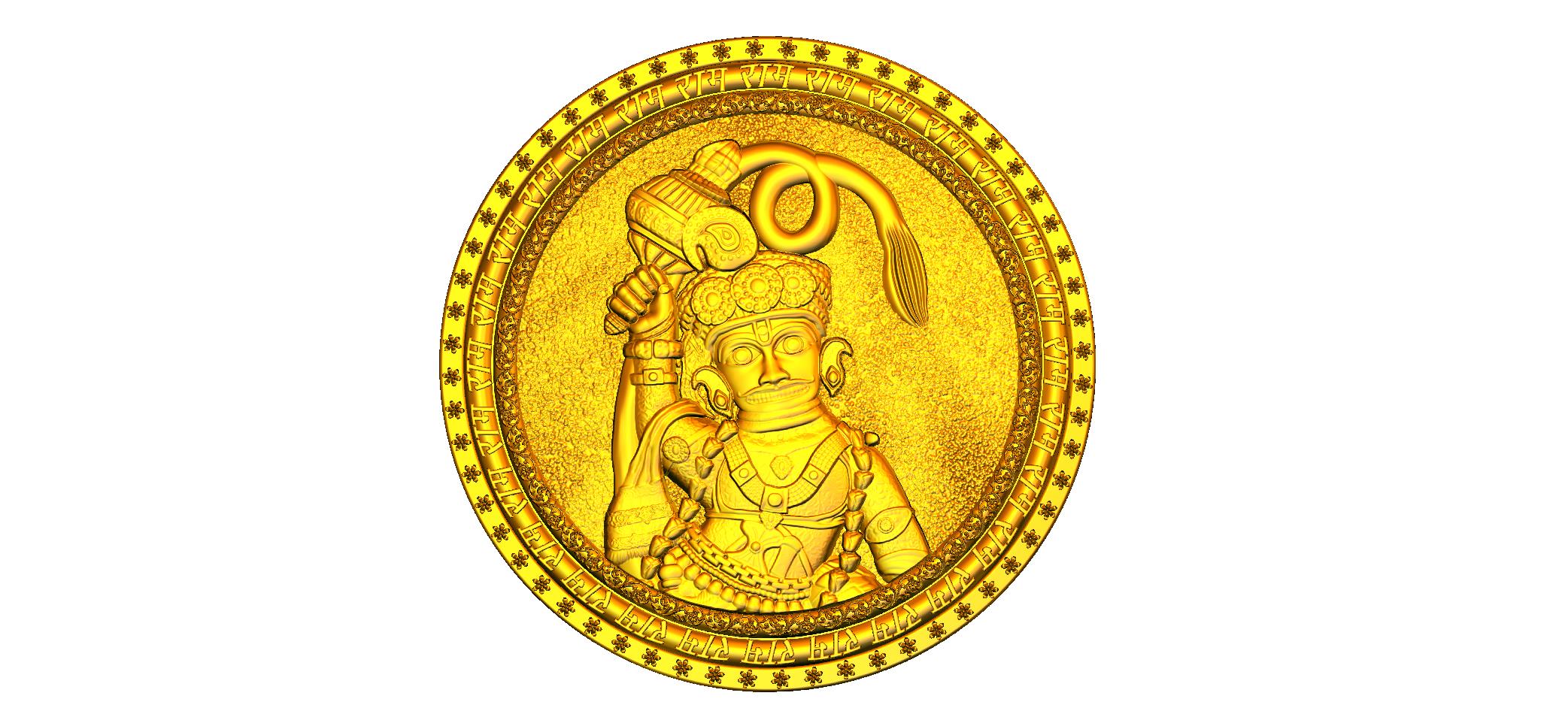 Hanuman Ji CNC Designer RLF File | 3D Wood Carving Design