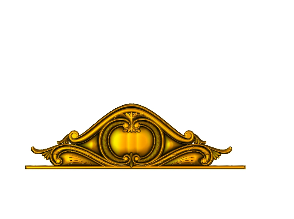 CD - 7 Elegant Arched Pediment Relief Carving Design