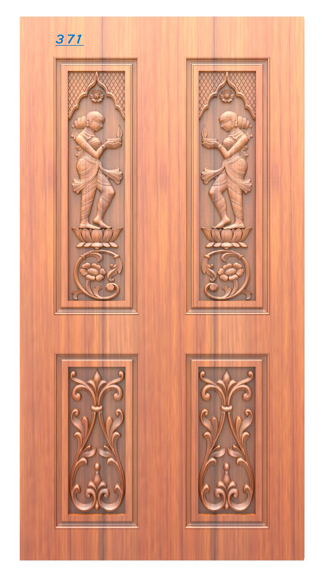 Modern Wooden Door Design RLF File | CNC Ready