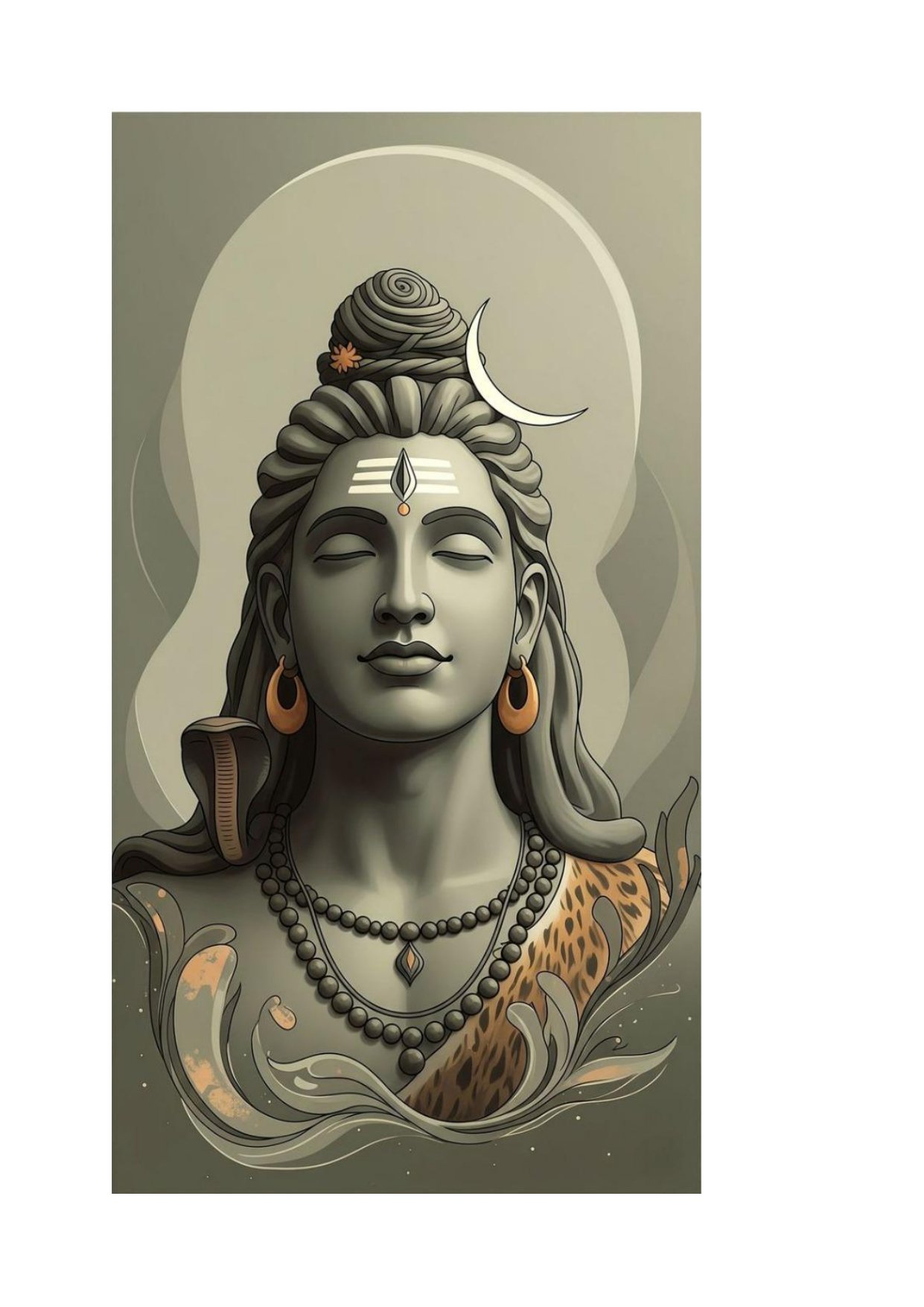 God - 13 Lord Shiva Meditative Divine Relief 3D Model