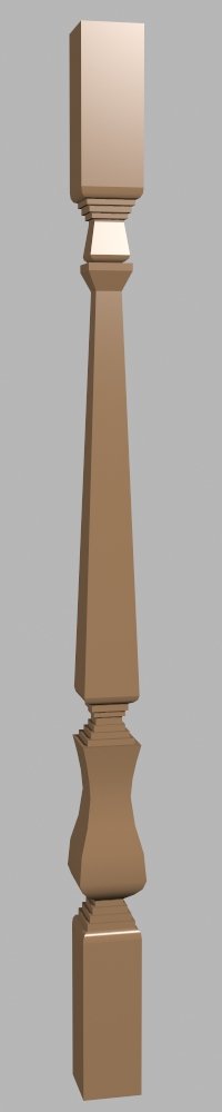 routery Pillar 3d - 14 Classical Architectural Staircase Spindle Model