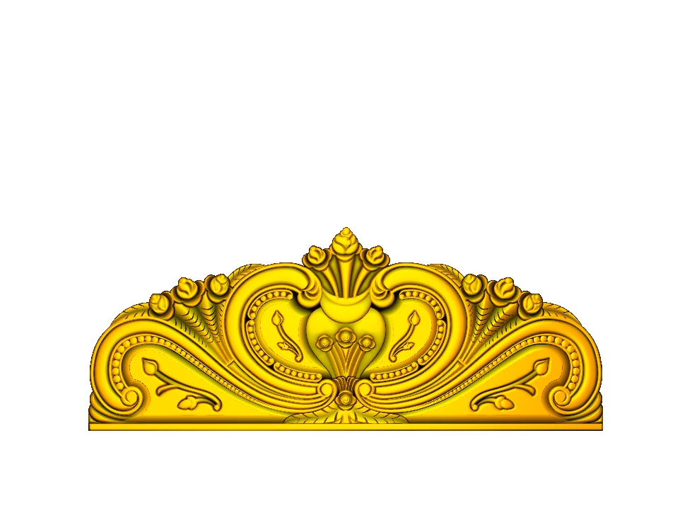 CD - 35 Elegant Floral Archway Relief Carving Design