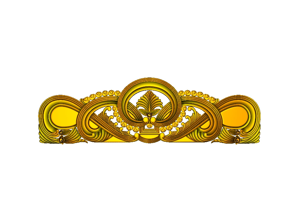 CD - 51 Ornamental Architrave Decorative Door Top Border 3D Model
