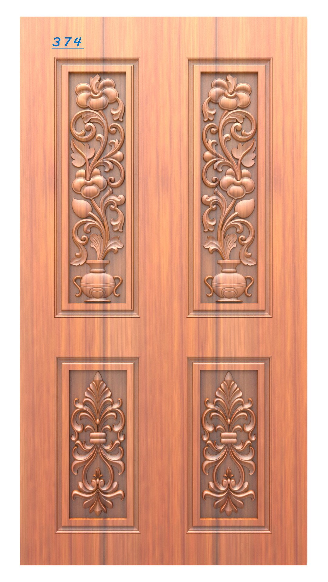 Modern Wooden Door Design RLF File | CNC Ready
