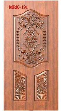 NP Door - 191 Elegant Classic Floral Carved Panel 3D Relief Design