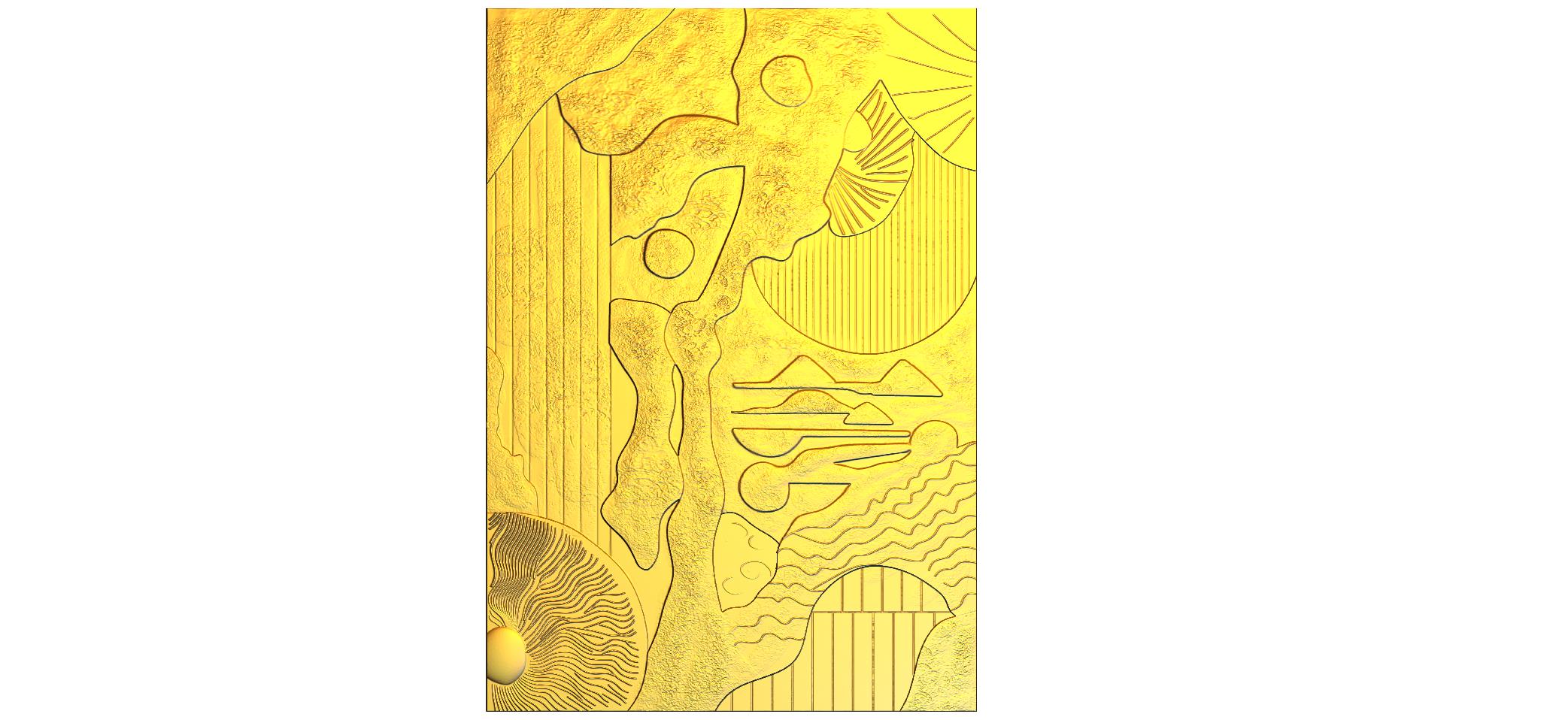 Elegant Wall Panel CNC RLF Design File