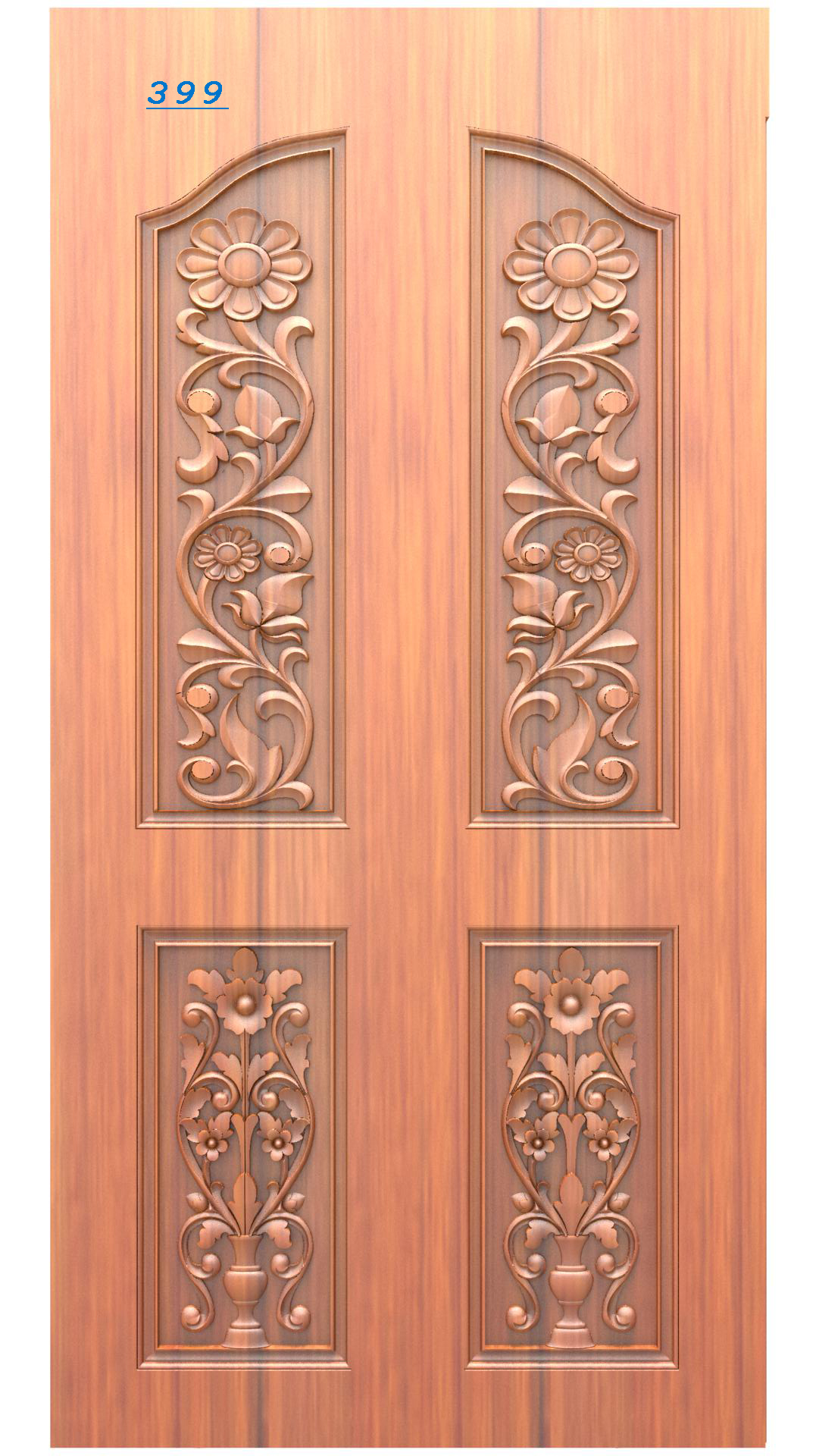 Modern Wooden Door Design RLF File | CNC Ready