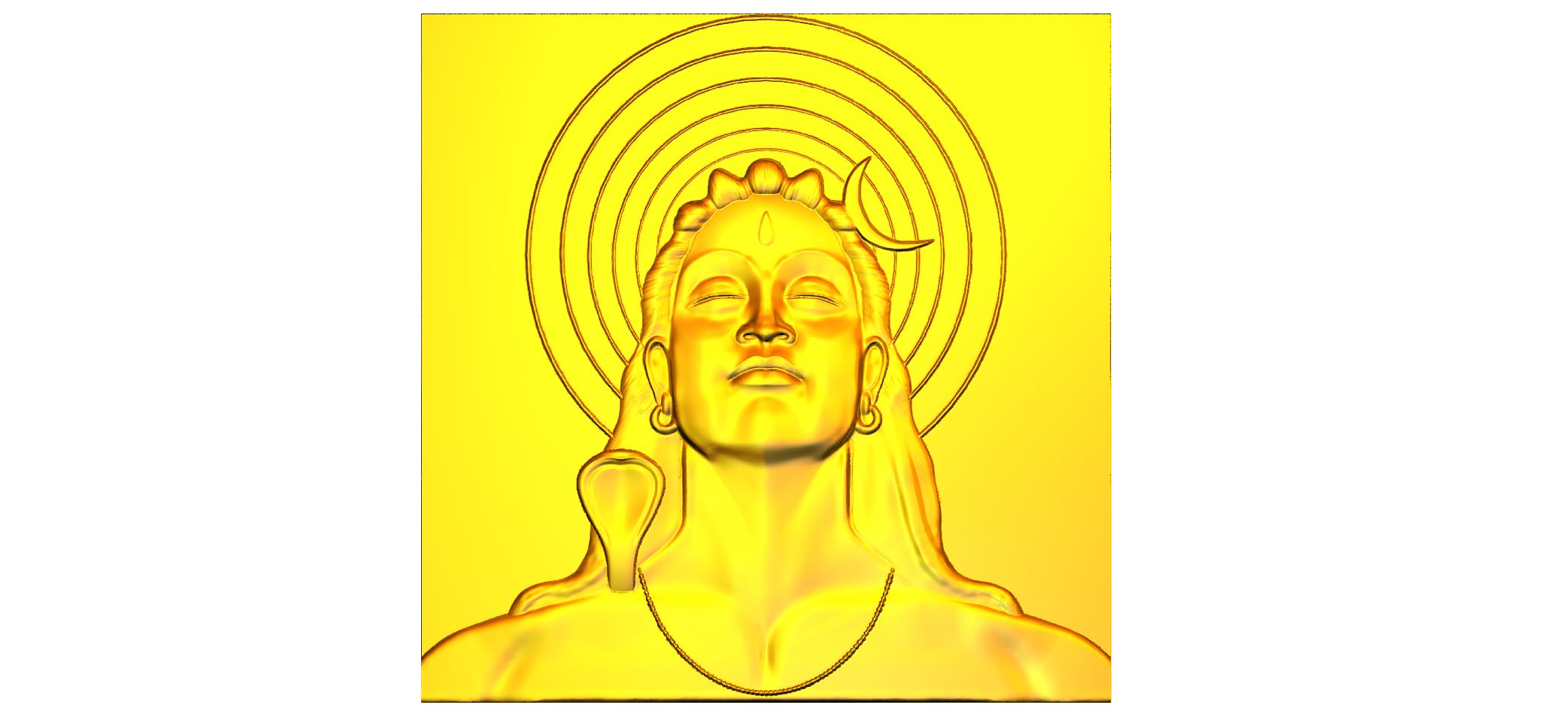 Mahadev Meditation CNC Designer RLF File | Premium 3D Wood Carving Design