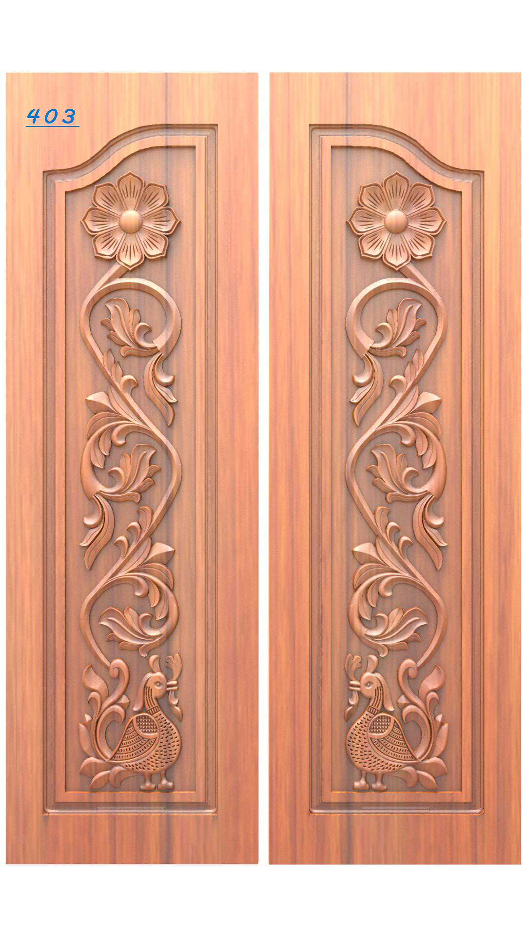 Modern Wooden Door Design RLF File | CNC Ready