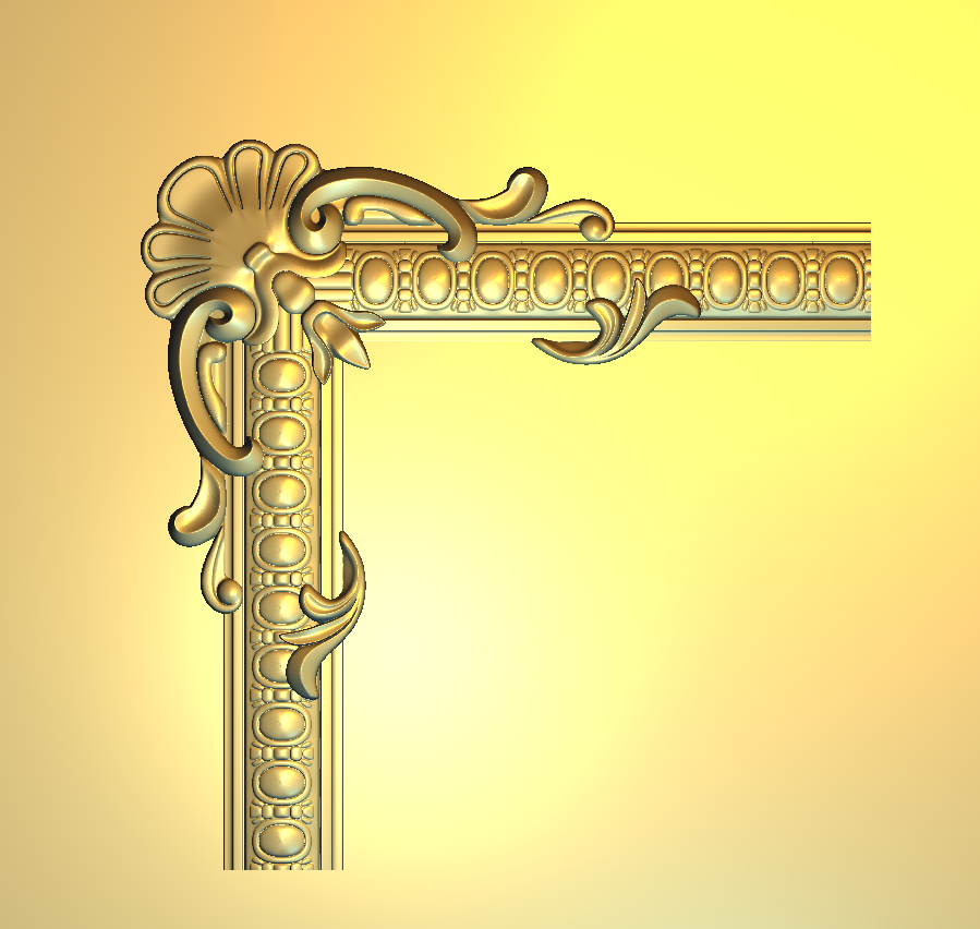 Corner Design - 81-CORNER Classic Victorian Ornate Decorative Border Relief
