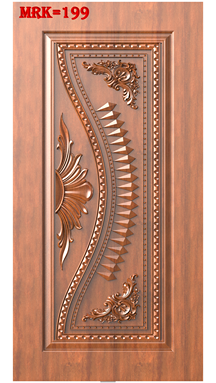NP Door - 199 Classic Floral Archway Carved Wood Design