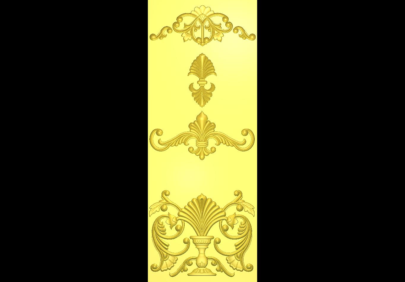 Luxury CNC Door Design RLF File