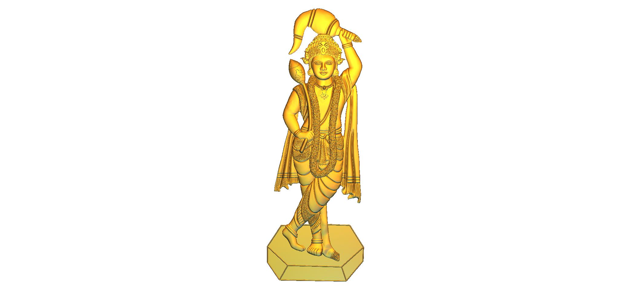 Lord Murugan Premium CNC RLF File | 3D Relief Carving Design