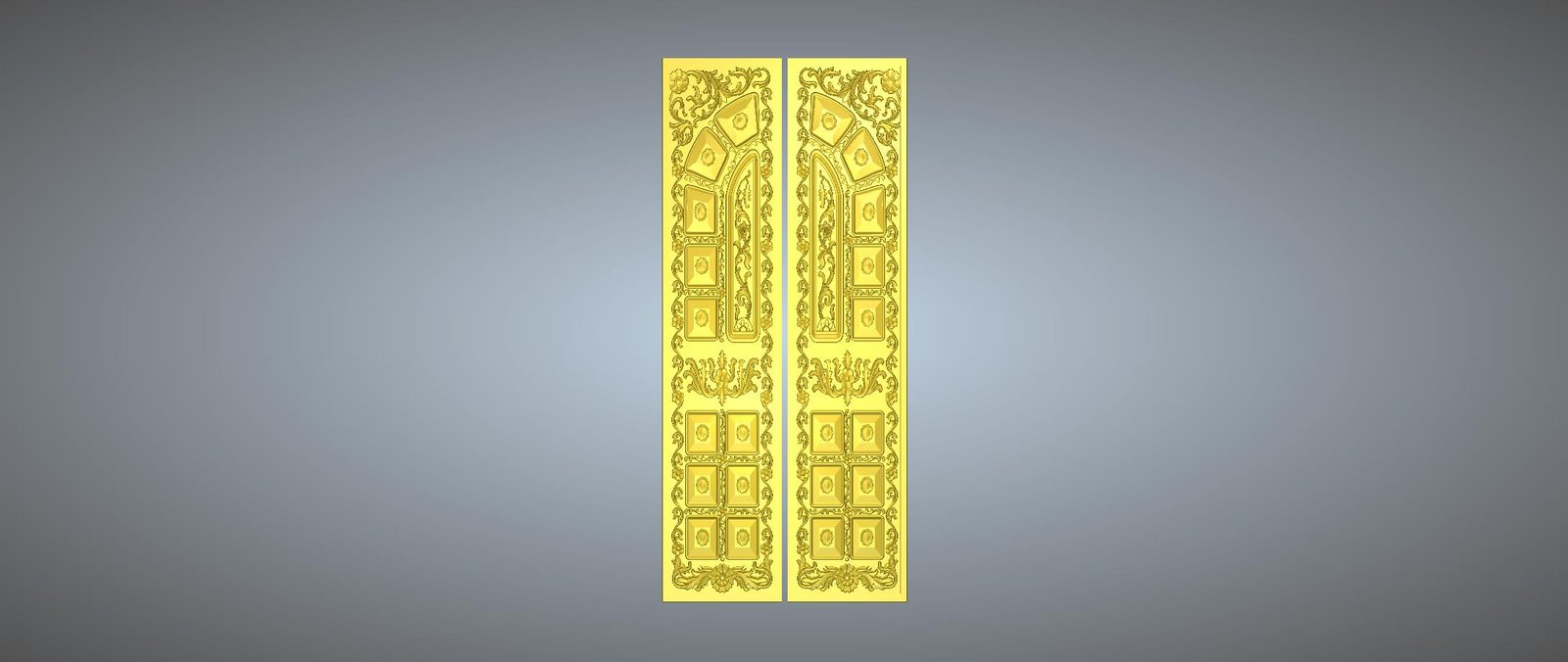 3D Royal Door Patti CNC Design