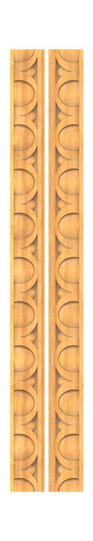 JK FINE BORDER - JKB-04 Elegant Circular Geometric Wood Carving Border Design