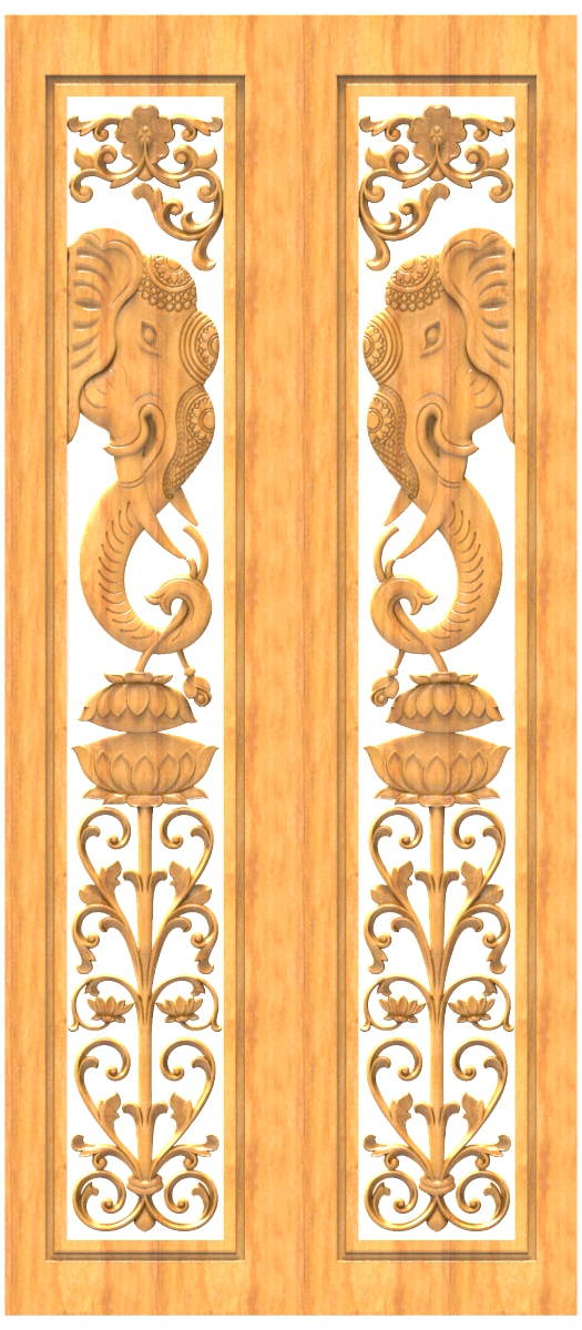 Luxury CNC Door Design RLF File