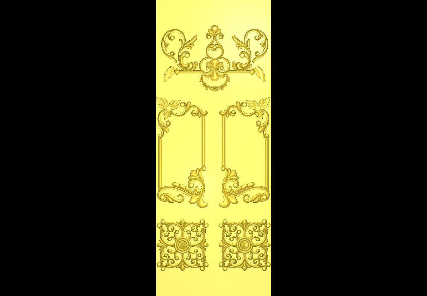Luxury CNC Door Design RLF File