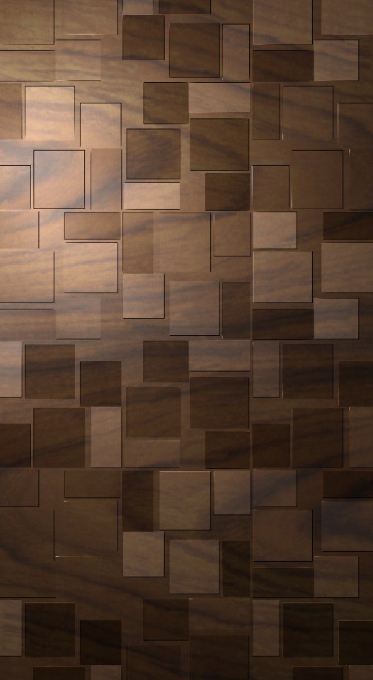3D Wall Pannel - 20 Modern Geometric Interlocking Square Relief Design