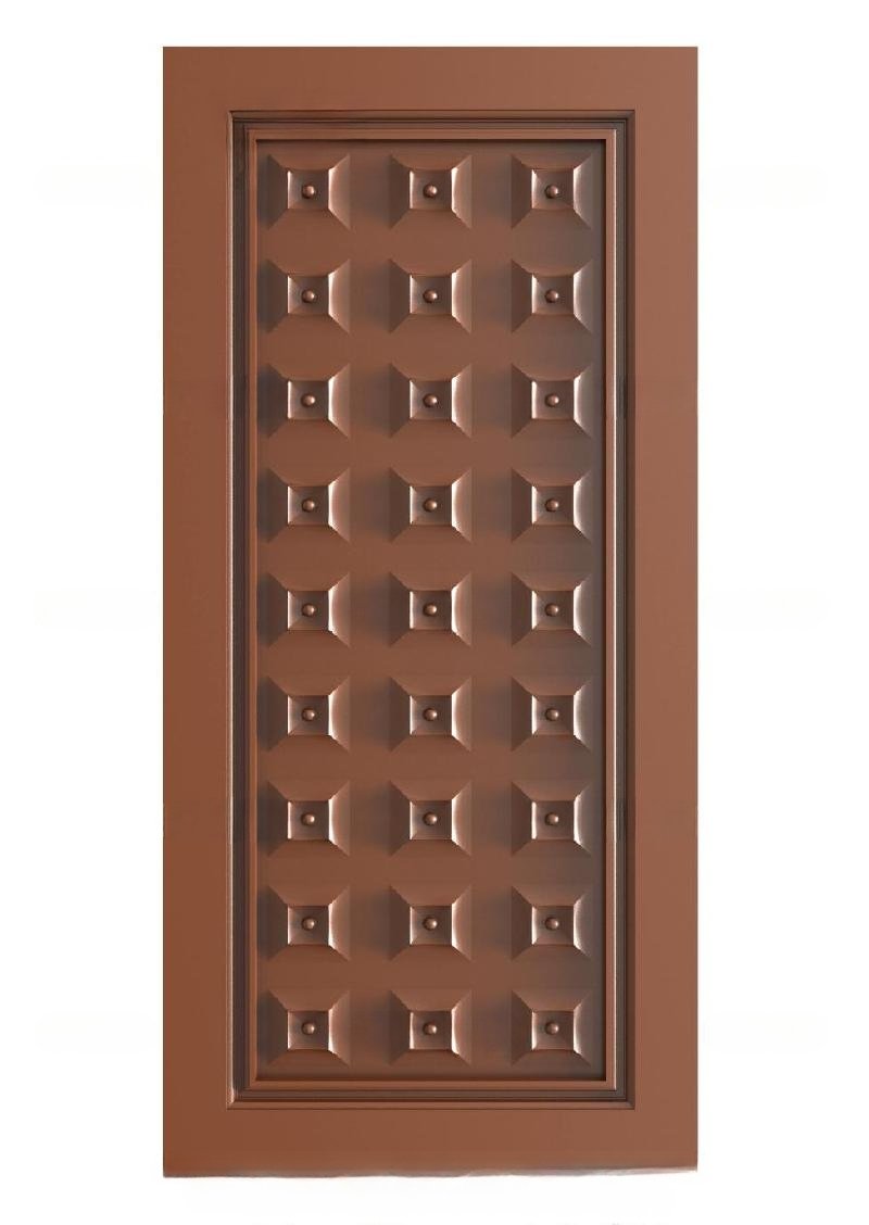 TRENDY DOORS - 54 Modern Geometric Grid Relief Carved Door Design