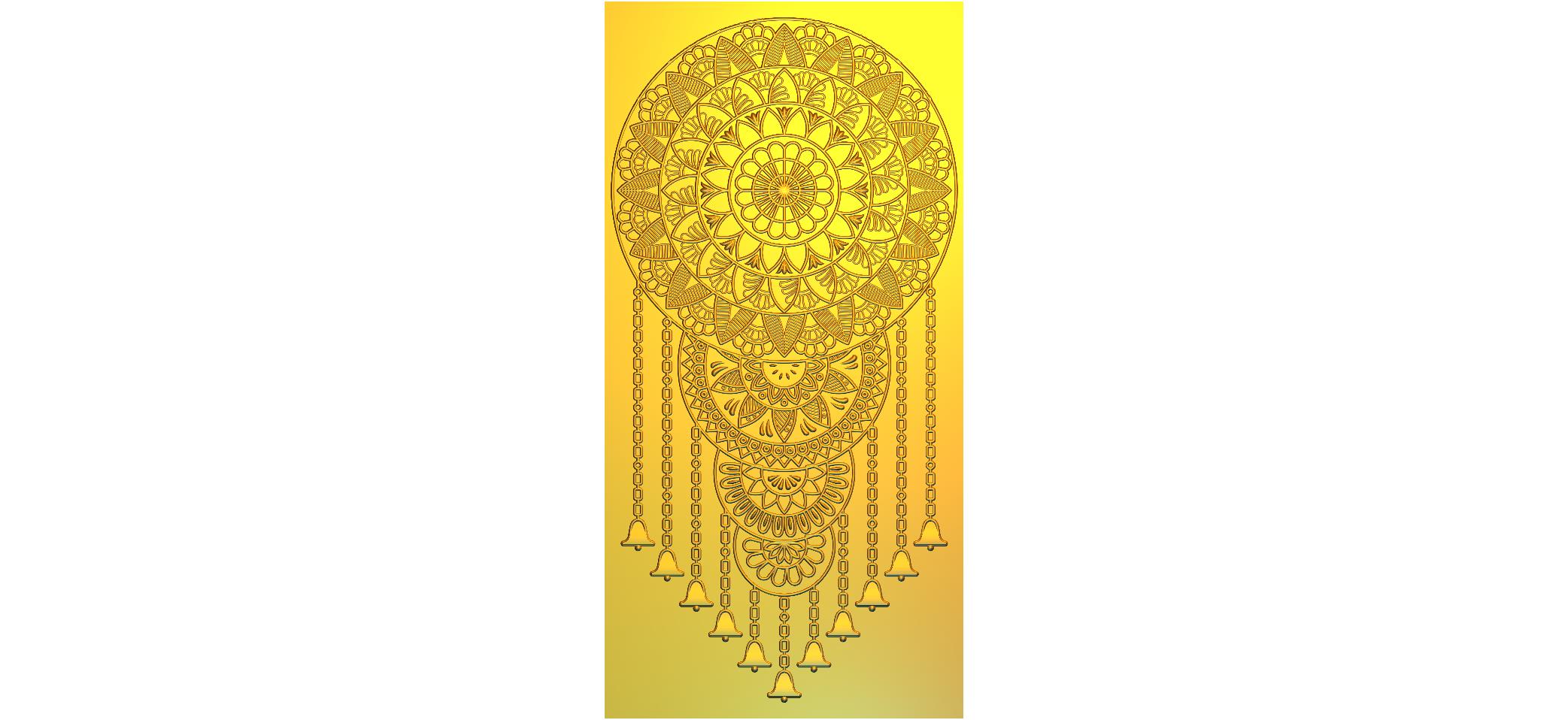 Premium Door CNC Designer RLF File | 3D Wooden Door Carving Design