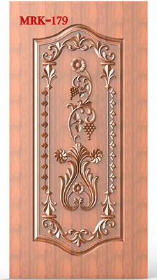 NP Door - 179 Floral Elegance Intricate Carved Panel 3D Model