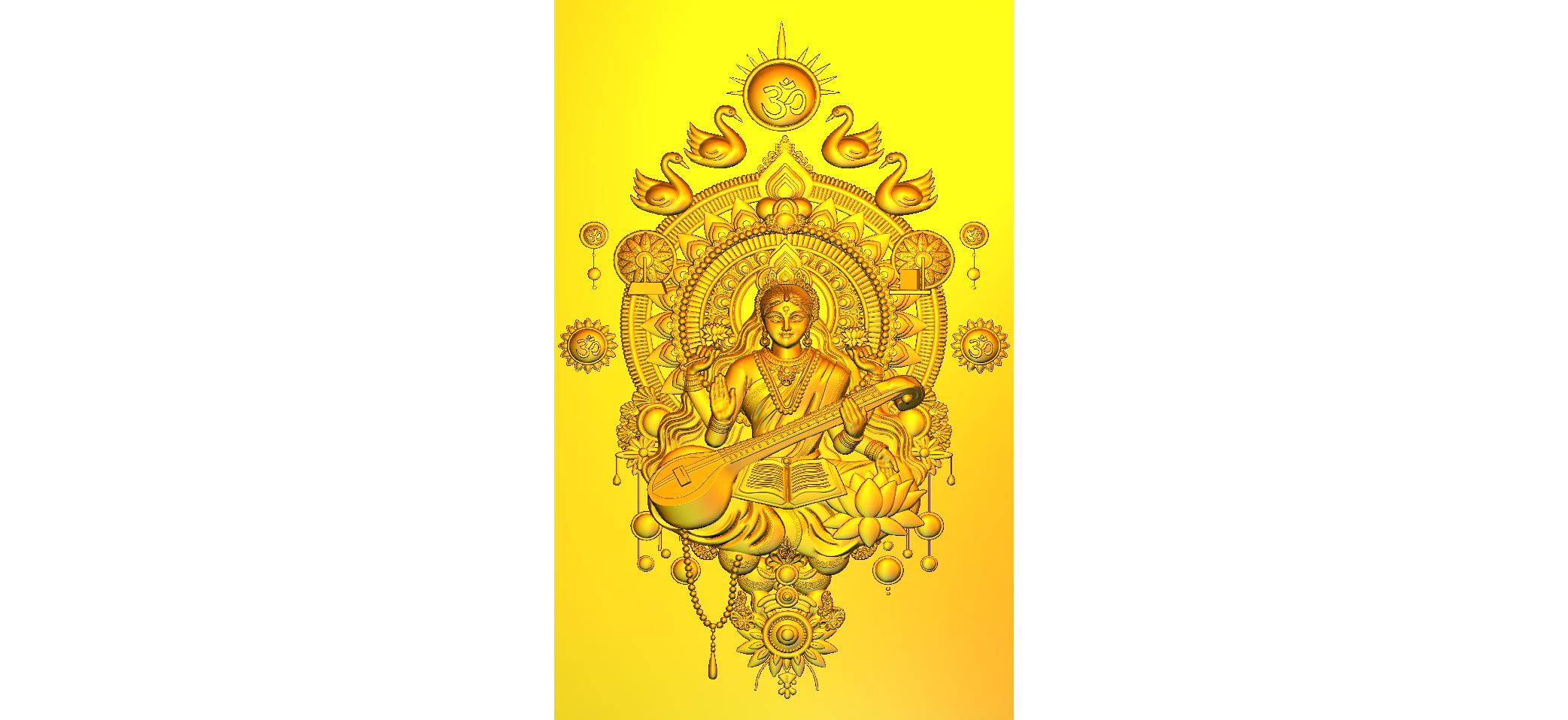 Saraswati Mata CNC Design RLF File