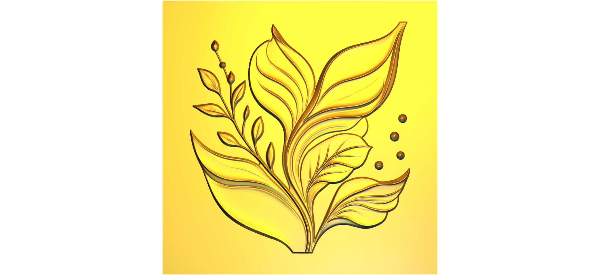 Elegant Floral CNC RLF Design File