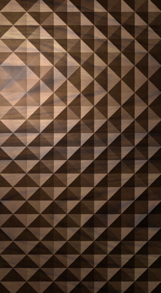 3D Wall Pannel - 11 Geometric Pyramid Relief Carving Design
