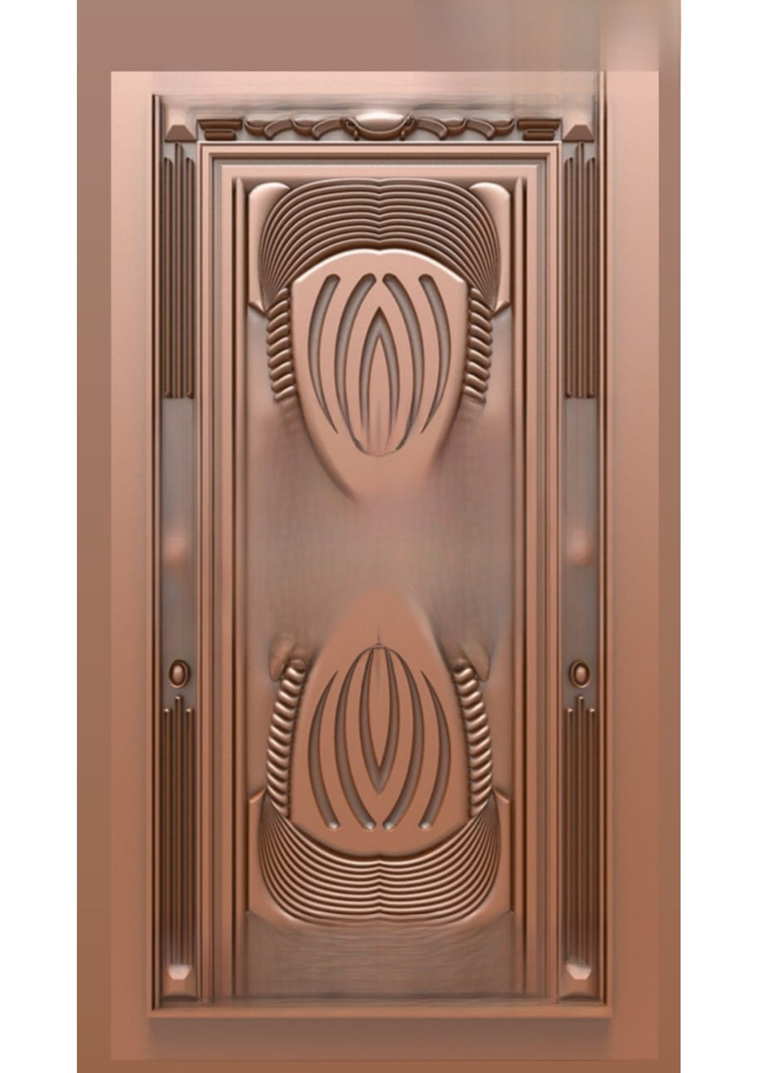 Doors - B-05 Modern Abstract Geometric Relief Carved Door Design