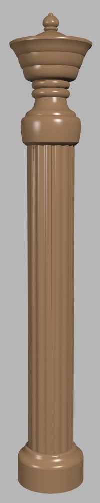 routery Pillar 3d - 12 Classical Fluted Architectural Column Design