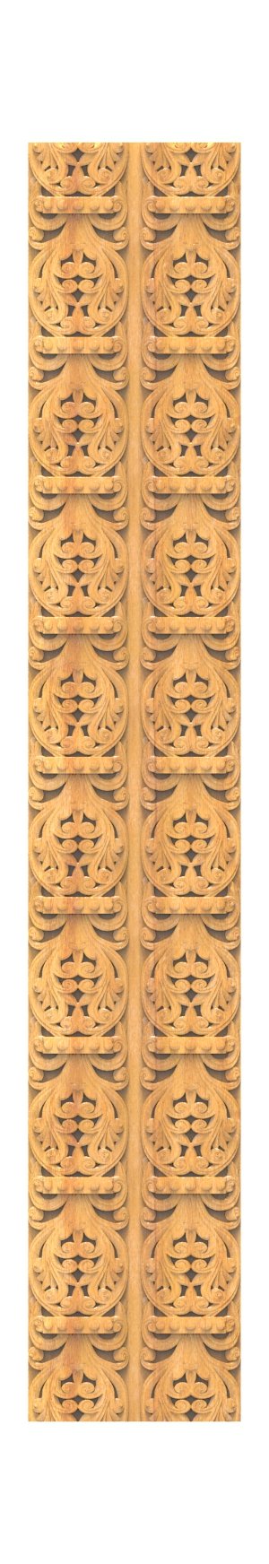 JK FINE BORDER - JKB-03 Elegant Floral Scrollwork Decorative Carving Panel