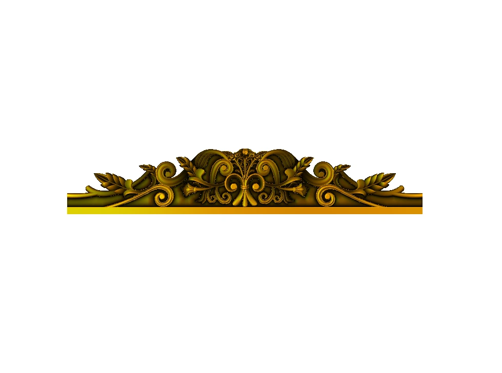 CD - 27 Classical Ornate Decorative Header Molding 3D Relief