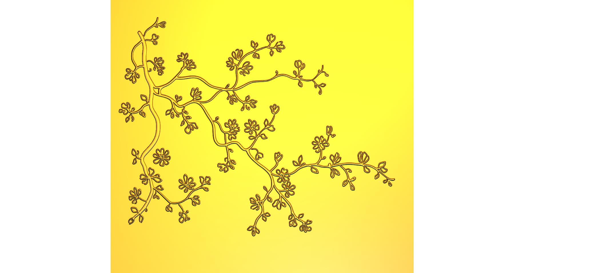 Natural CNC Designer RLF File | 3D Decorative Wood Carving Design