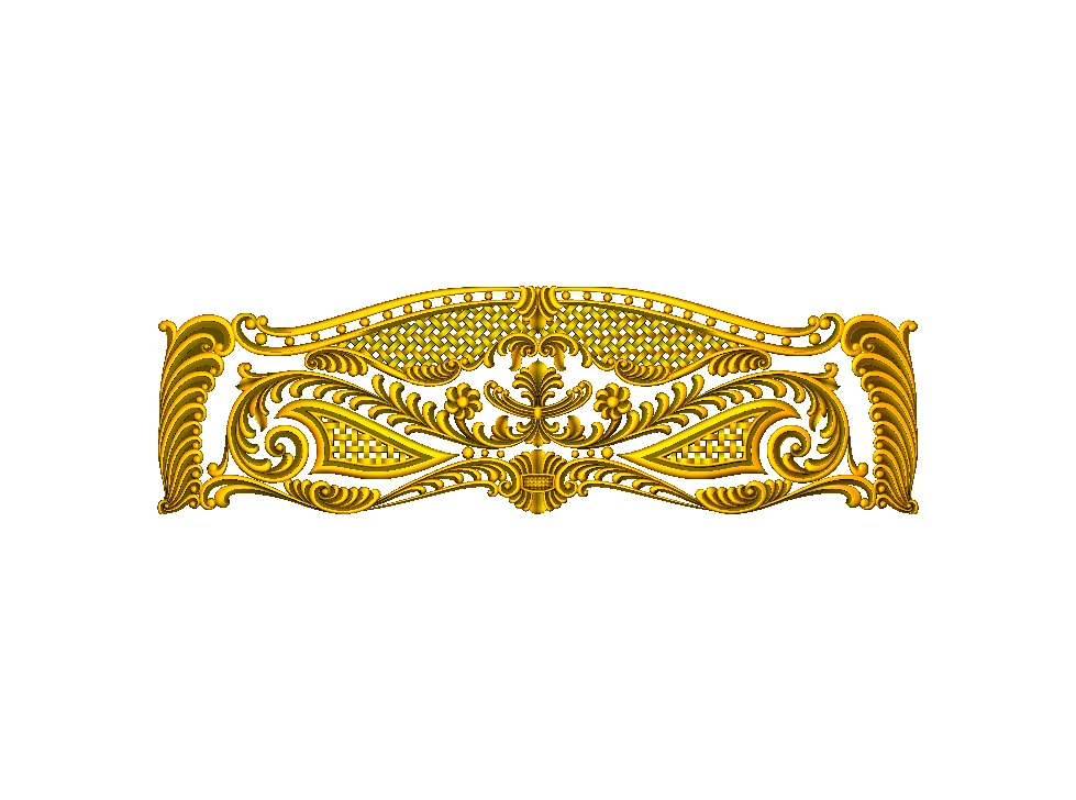 CD - 63 Ornamental Archway Border Relief Carving Design