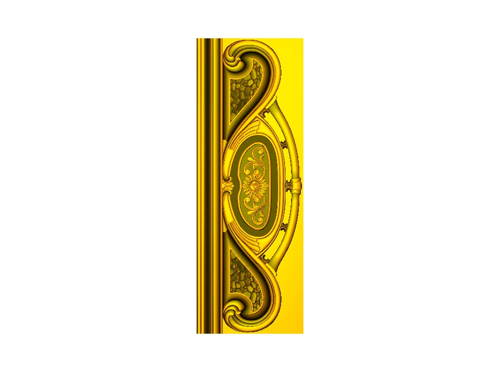 CD - 56 Elegant Baroque Style Decorative Door Panel 3D Relief